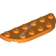 Деталь Лего Пластина Круглый Угол 2 х 6 Двойной Цвет Оранжевый