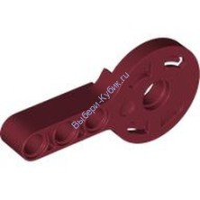 Деталь Лего Техник Поворотный Диск С Отверстием Под Пин И 3L Бимом Цвет Темно-Красный