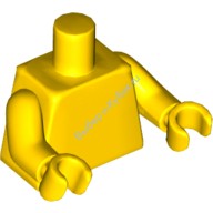 Деталь Лего Торс Без Рисунка Цвет Желтый
