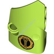 Деталь Лего Техник Деталь Лего Панель Изогнутая 11 х 3 С 2 Отверстиями С Рисунком Цвет Лайм