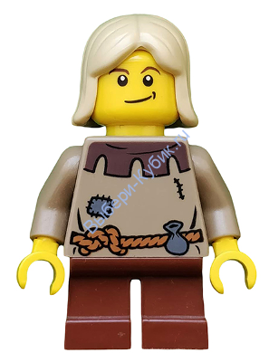 Минифигурка Лего Фентези Рыцари Крестьянин Ребенок cas411