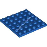 Деталь Лего Пластина 6 х 6 Цвет Синий