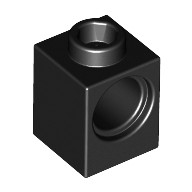 Деталь Лего Техник Кубик 1 х 1 С Отверстием Цвет Черный