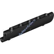 Деталь Лего Техник Панель Изогнутая 11 х 3 С 2 Отверстиями Цвет Черный