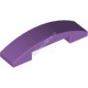 Деталь Лего Скос Закругленный 4 х 1 Двойной Без Штырьков Цвет Умеренно-Лавандовый