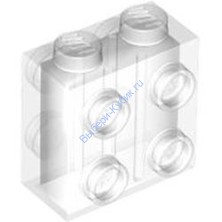 Деталь Лего Кубик Модифицированный 1 x 2 x 1 2/3 С Штырьками На Каждой Стороне Цвет Прозрачный