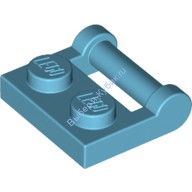 Деталь Лего Пластина 1 х 2 С Ручкой На Стороне - Закрытые Концы Цвет Умеренно-Лазурный