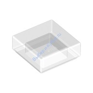 Деталь Лего Плитка 1 х 1 С Желобком Цвет Прозрачный