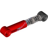 Деталь Лего Техник Амортизатор 6.5L Плотная Намотка в Центре - Жесткость Высокая Цвет Красный