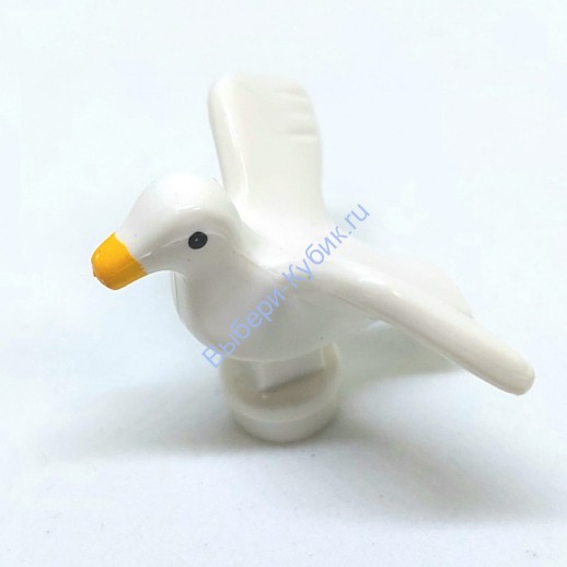 Деталь Аналог Совместимый С Лего Чайка Цвет Белый