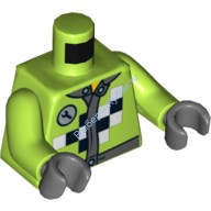 Деталь Лего Торс С Рисунком Цвет Лайм