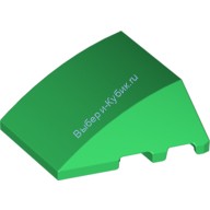 Деталь Лего Клин 4 х 3 Без Штырьков Цвет Зеленый