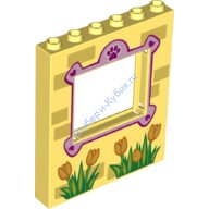 Деталь Лего Панель 1 х 6 х 6 Цвет Ярко-Светло-Желтый