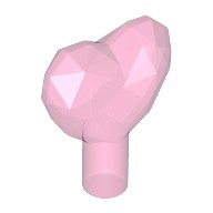 Деталь Лего Камень / Кристалл 1 х 1 Форма Сердца Цвет Прозрачно-Темно-Розовый