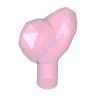 Камень / Кристалл 1 х 1 Форма Сердца, Цвет: Прозрачно-Темно-Розовый