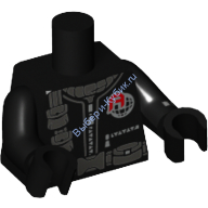 Деталь Лего Торс С Рисунком Цвет Черный