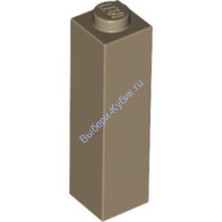 Деталь Лего Кубик 1 х 1 х 3 Цвет Темно-Песочный
