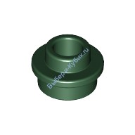 Деталь Лего Пластина Круглая 1 х 1 С Открытым Штырьком Цвет Темно-Зеленый