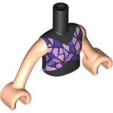 Деталь Лего Торс Мини Долл Френдс С Рисунком Цвет Черный