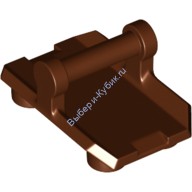 Деталь Лего Пластина 2 х 3 С 4 Шпильками И Рукояткой Снизу - Закрытые Концы (Кулиса) Цвет Коричневый