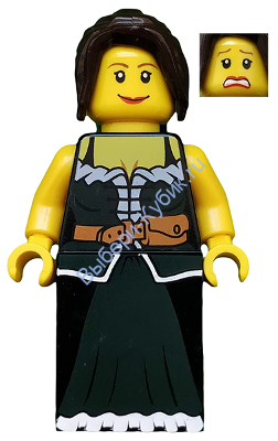 Минифигурка Лего Фентези Рыцари Крестьянка cas412