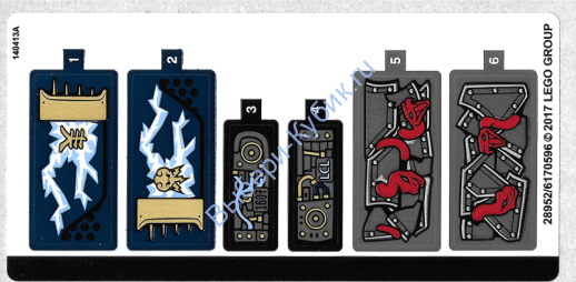 Наклейки К Набору Лего Ниндзяго 70622 - (28952/6170596)