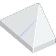 Деталь Лего Скос 45 2 х 1 Тройной Цвет Белый