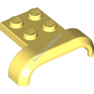 Деталь Лего Автомобильное Крыло 4 х 3 х 1 С Аркой С Изгибом Цвет Ярко-Светло-Желтый