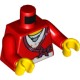 Деталь Лего Торс С Рисунком Цвет Красный