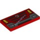 Деталь Лего Плитка х х 4 С Рисунком Цвет Красный