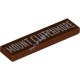 Деталь Лего Плитка1 х 4 С Рисунком Цвет Коричневый