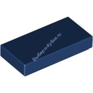 Деталь Лего Плитка 1 х 2 С Желобком Цвет Темно-Синий