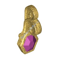 Деталь Лего Тюрбан С Жемчужиной Цвет Перламутрово-Золотой