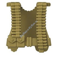 Деталь Аналог Совместимый С Лего Жилет с оружием 2 бежевый