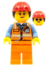 Минифигурка Лего Сити Рабочий
