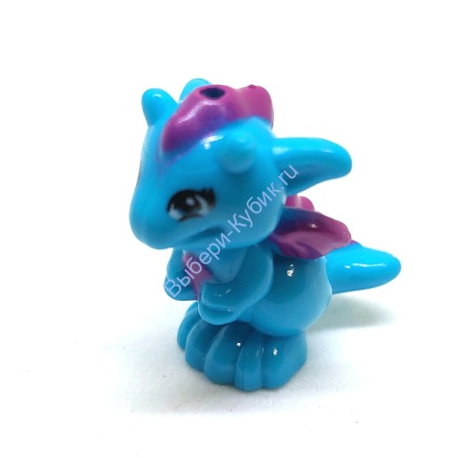 Деталь Аналог Совместимый С Лего Дракончик Цвет Темно Лазурный