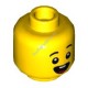 Деталь Лего Голова Минифигурки Двусторонняя Цвет Желтый
