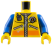Деталь Лего Торс С Рисунком Цвет Желтый
