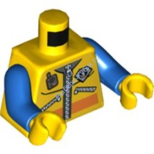 Деталь Лего Торс С Рисунком Цвет Желтый