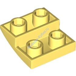 Деталь Лего Кубик Закругленный 2 х 2 Перевернутый Цвет Ярко-Светло-Желтый