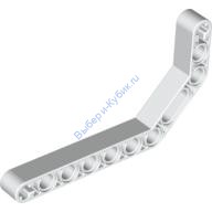 Деталь Лего Техник Бим 1 х 11.5 Изогнутый Два Раза Цвет Белый