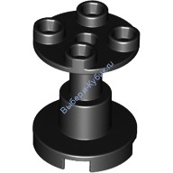 Деталь Лего Опора 2 х 2 х 2 Стенд Со Сквозным Отверстием Цвет Черный