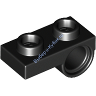 Деталь Лего Пластина 1 х 2 С Отверстием Под Пин Снизу Цвет Черный