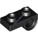 Деталь Лего Пластина 1 х 2 С Отверстием Под Пин Снизу Цвет Черный