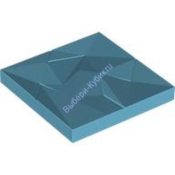 Деталь Лего Плитка Модифицированная 6 x 6 x 2/3 Без Штырьков Цвет Умеренно-Лазурный