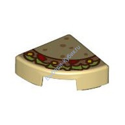 Деталь Лего Плитка Круглая 1 х 1 Четверть С Рисунком Цвет Песочный