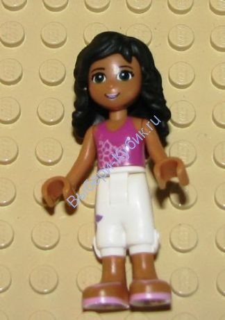 LEGO® FRIENDS Элла, белые бриджи, топ маджента