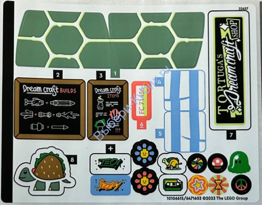 Наклейки К Набору Лего DREAMZzz 71456 - (10106615/6471603)