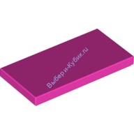 Деталь Лего Плитка 2 х 4 Цвет Темно-Розовый