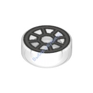 Деталь Лего Плитка Круглая 1 х 1 С Рисунком Цвет Прозрачный